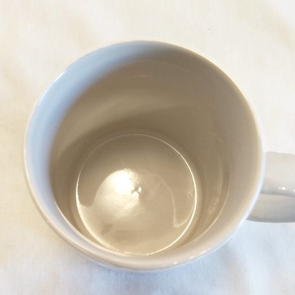 M&M's Yellow & Red Holiday Wrapping Paper 12 oz. Coffee Mug-2010 - Picture 6 of 7